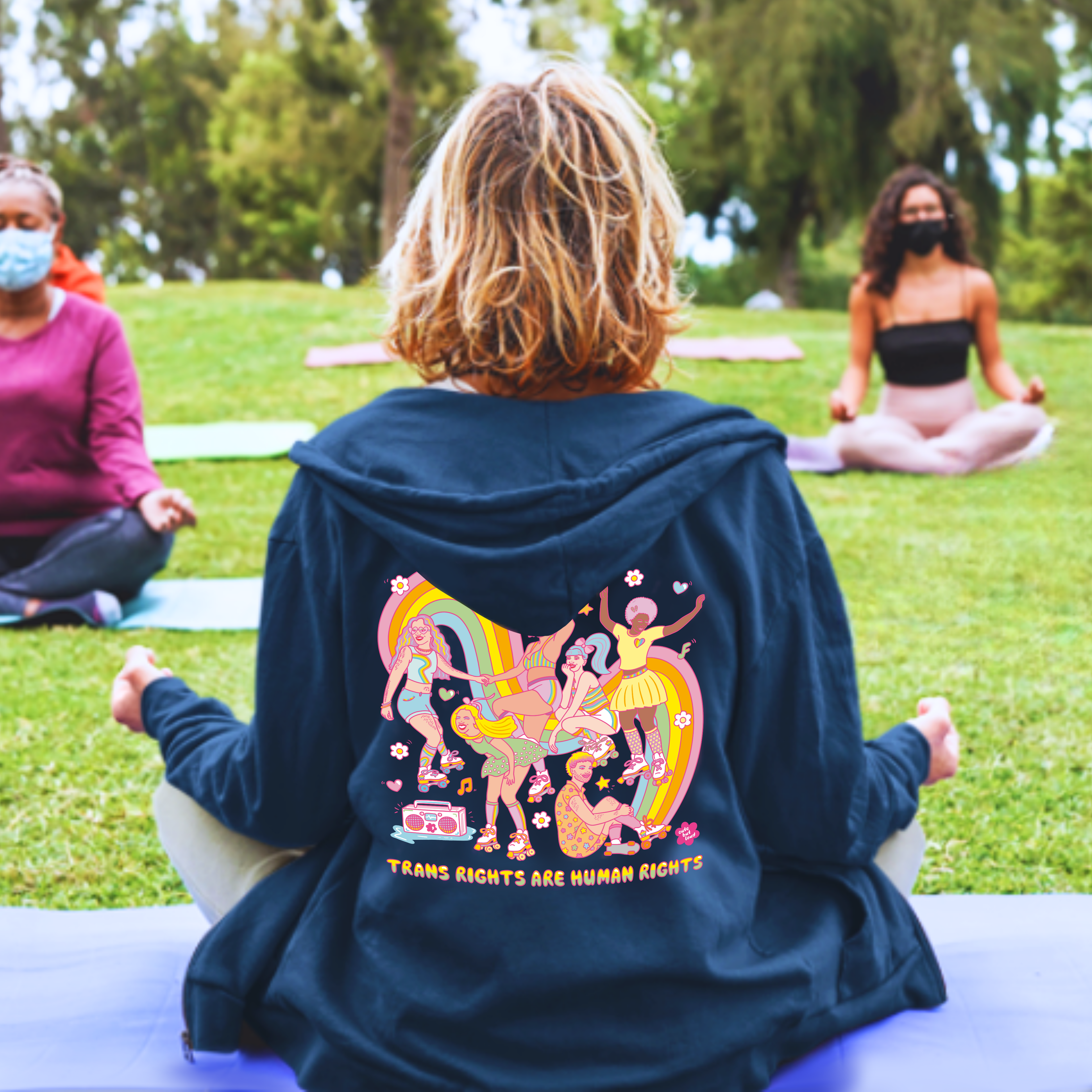 PPSWO Navy Blue Zip-up Hoodie