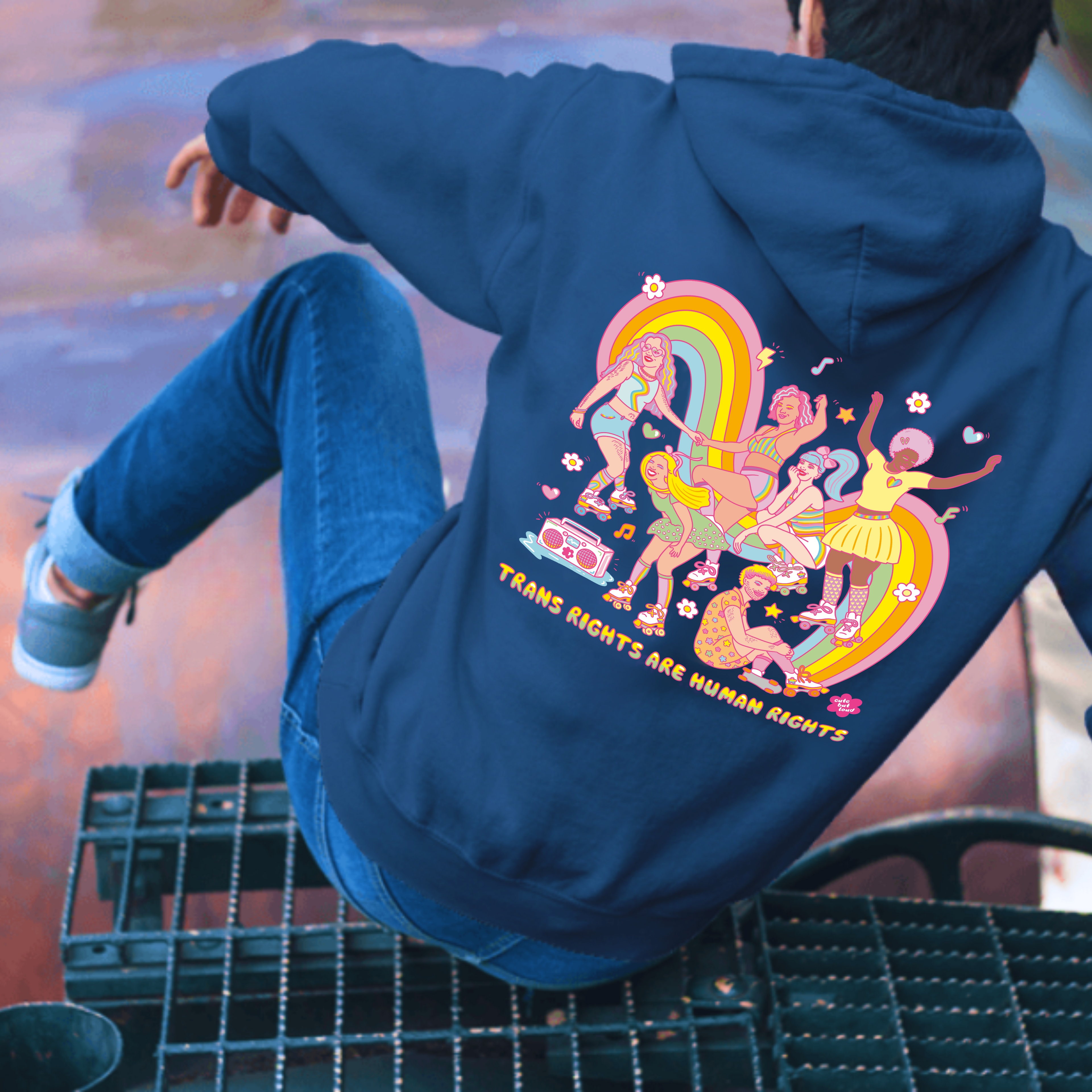 PPSWO Navy Blue Zip-up Hoodie