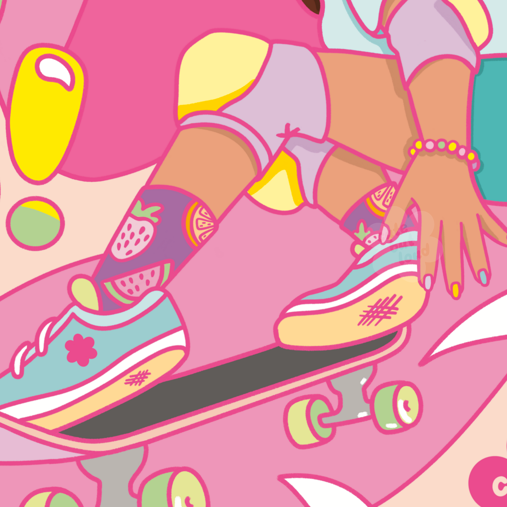 Keep Going Print Caramel