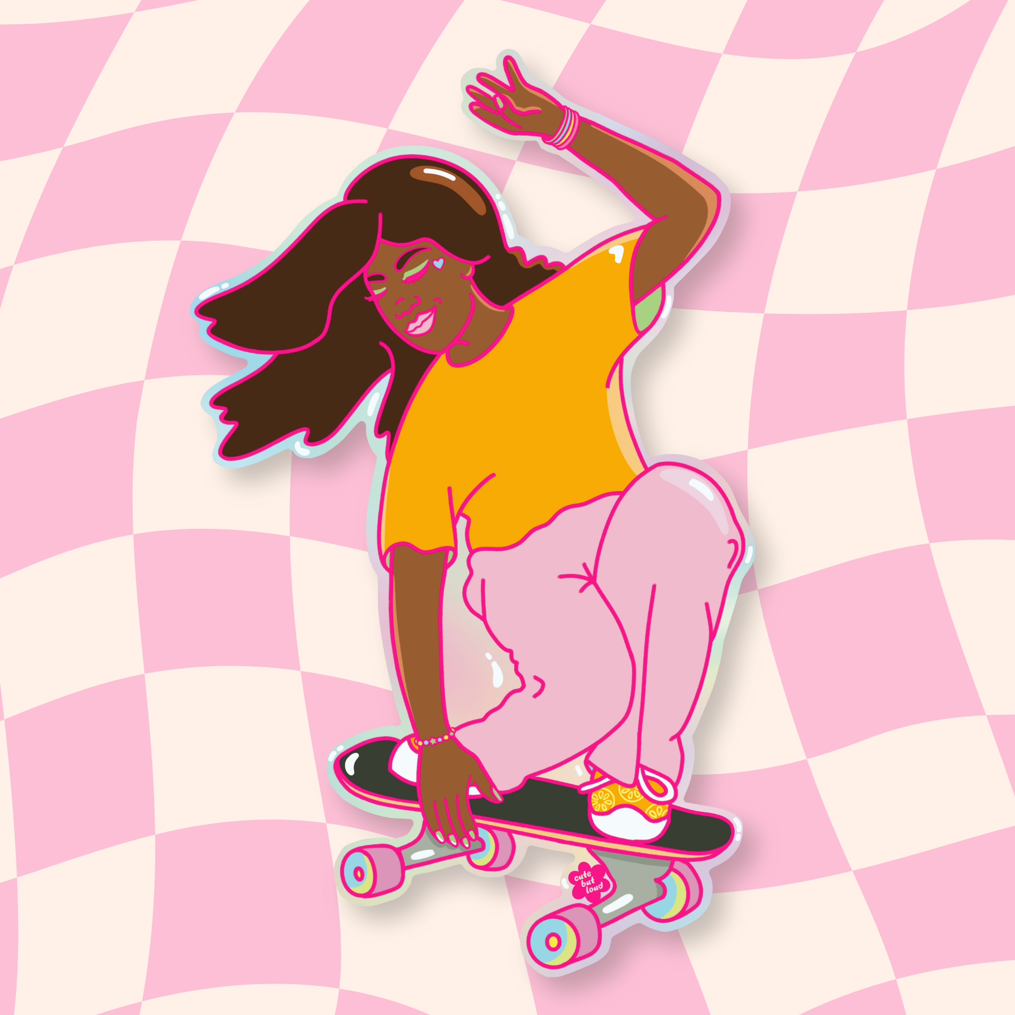 Let's Skate Sticker