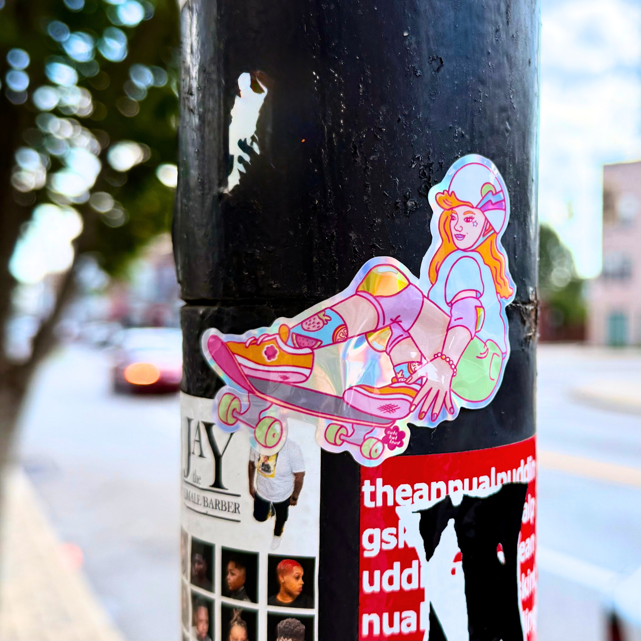 Skater Babe Sticker