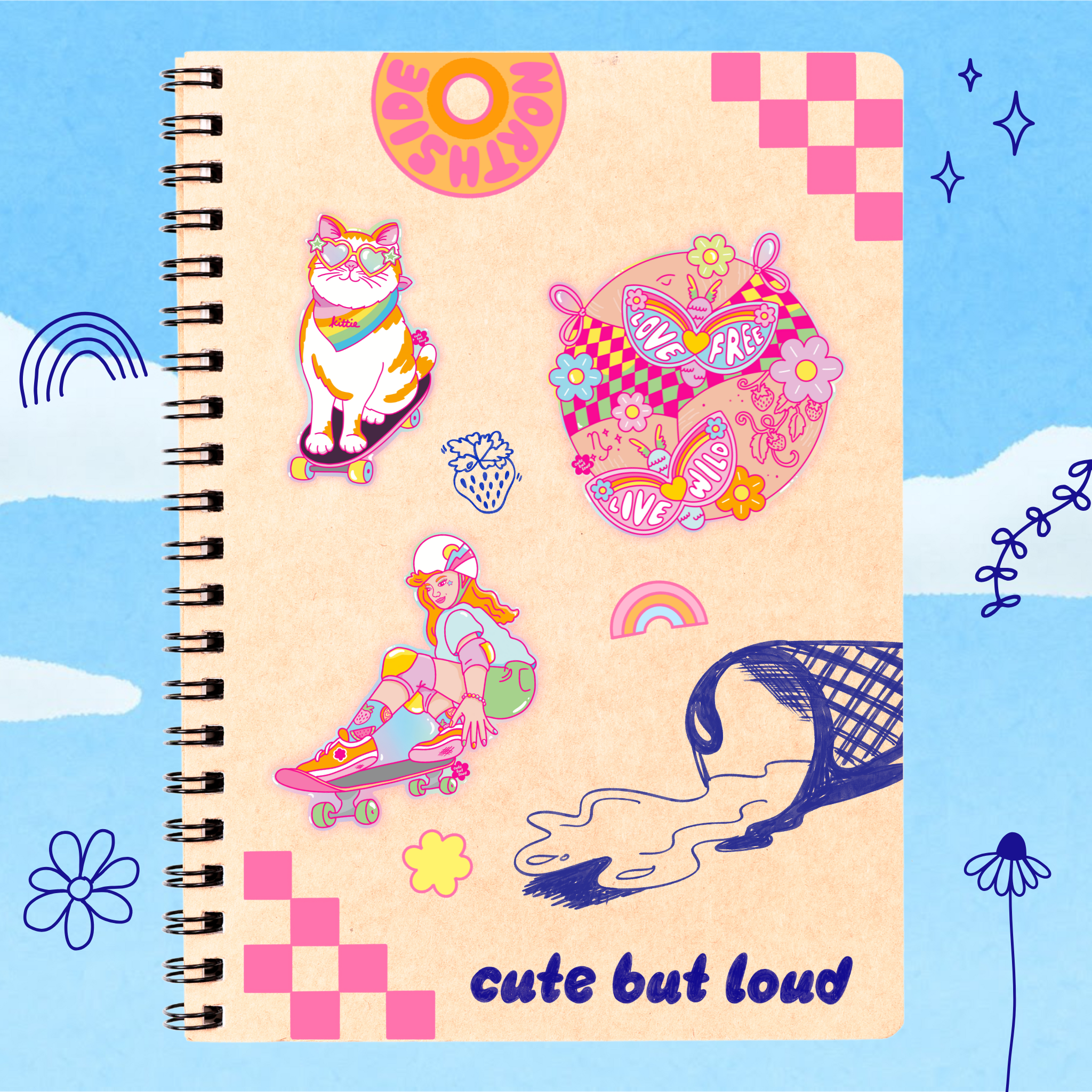 Ice Cream Swirl Sticker Holographic