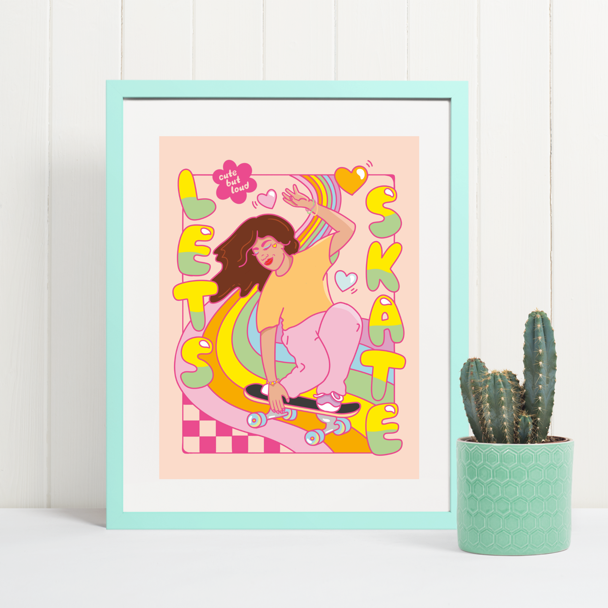 Let's Skate Art Print