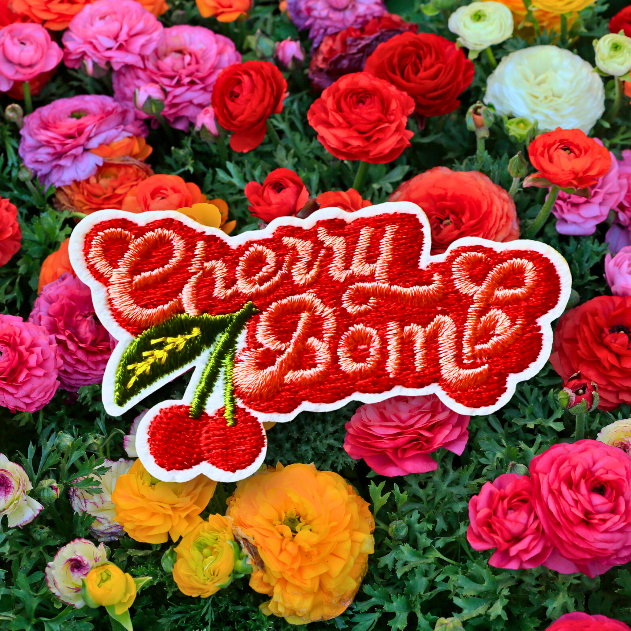 Cherry Bomb Iron-On Patch