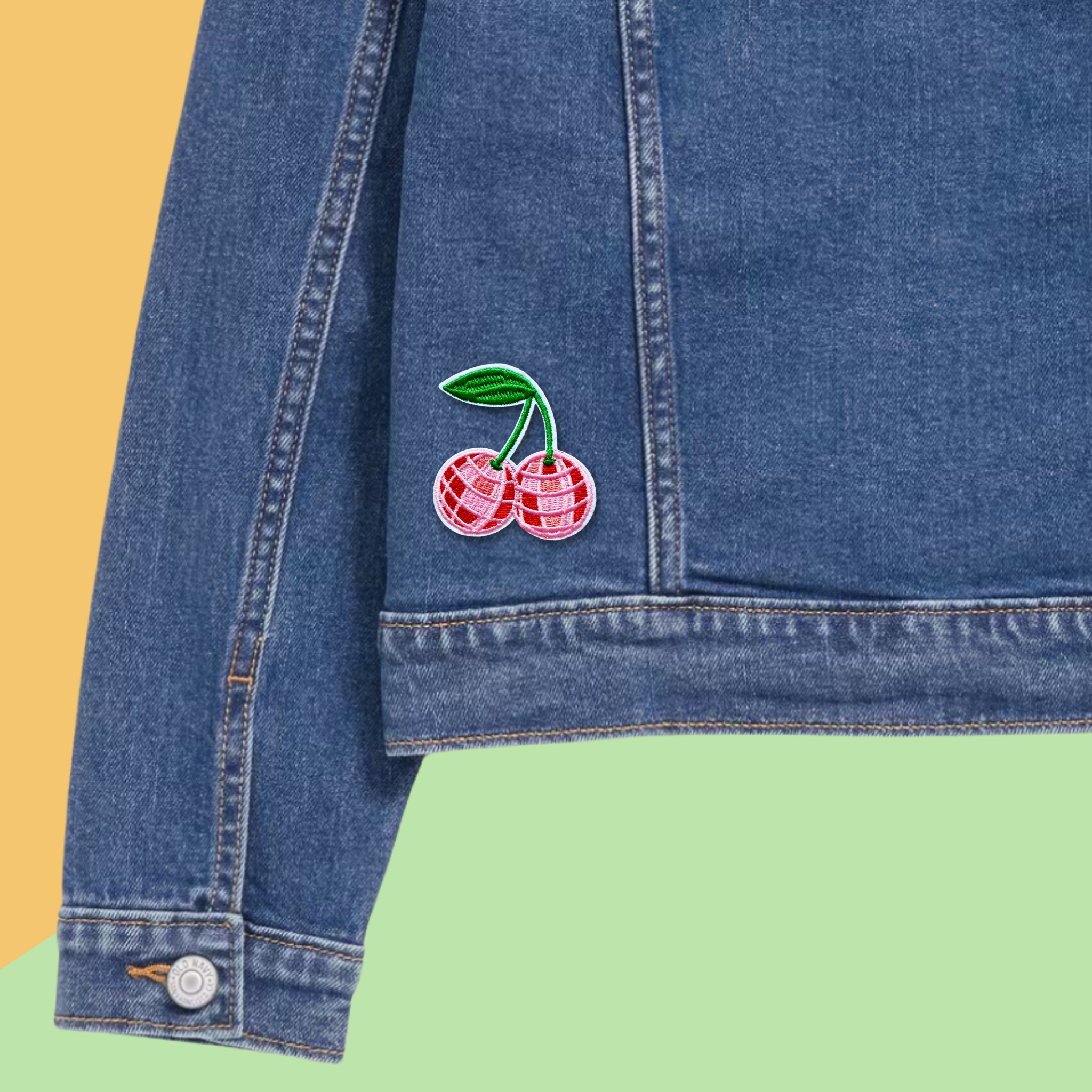 Disco Cherries Iron-On Patch