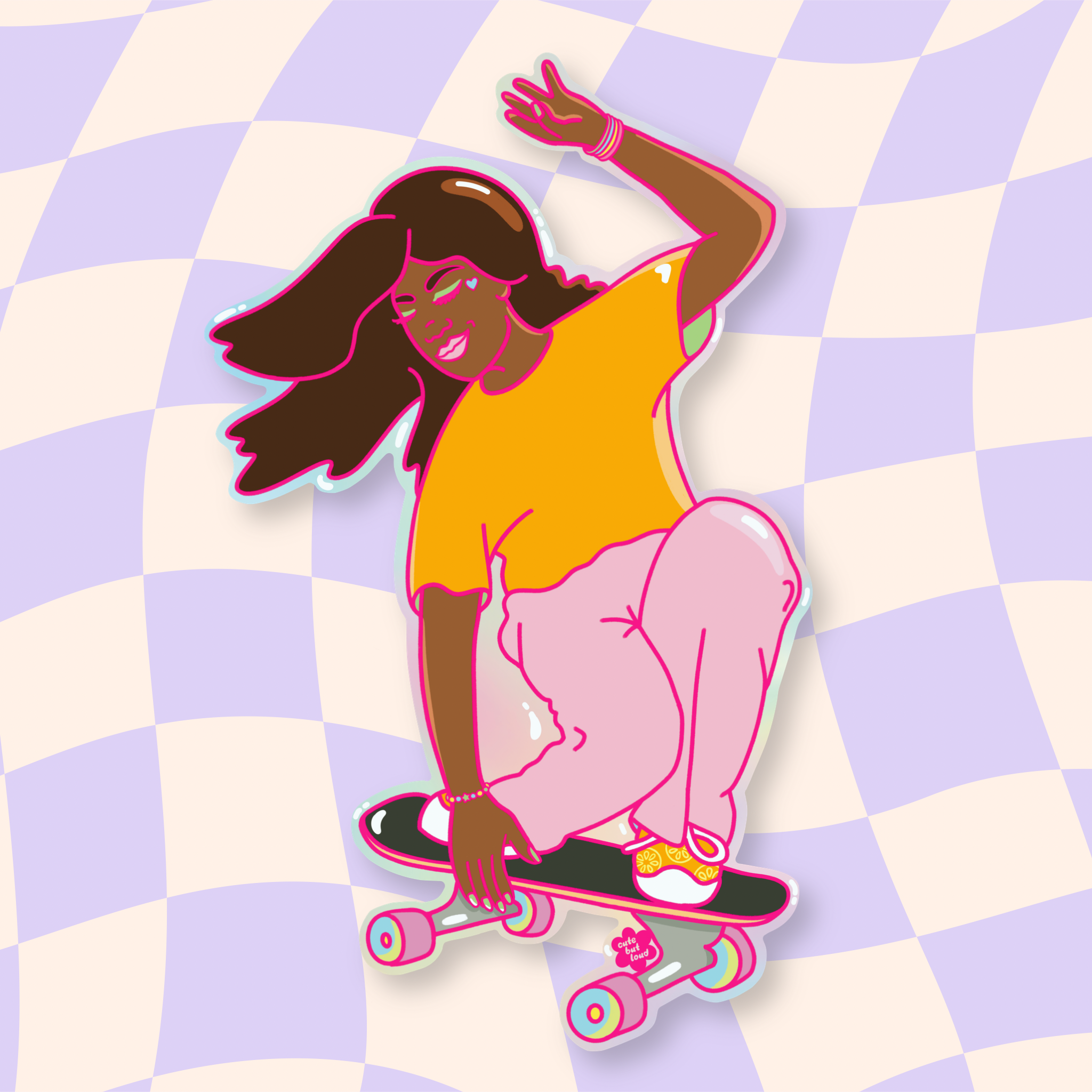 Let's Skate Sticker