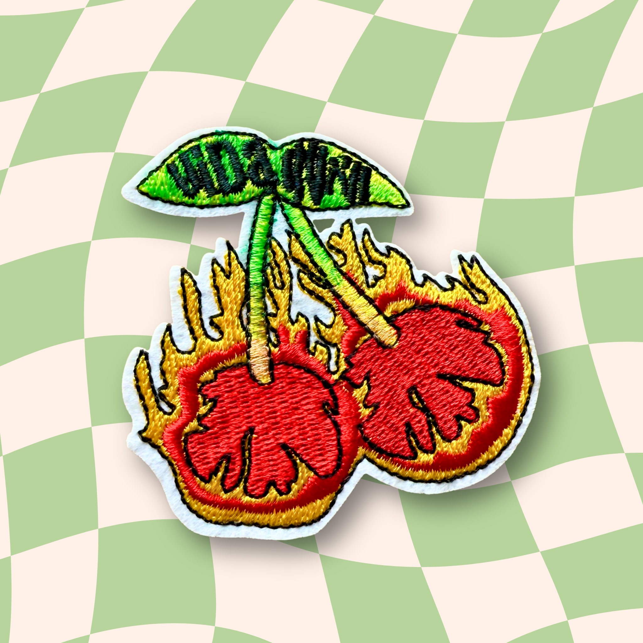 Flaming Hot Cherries Patch