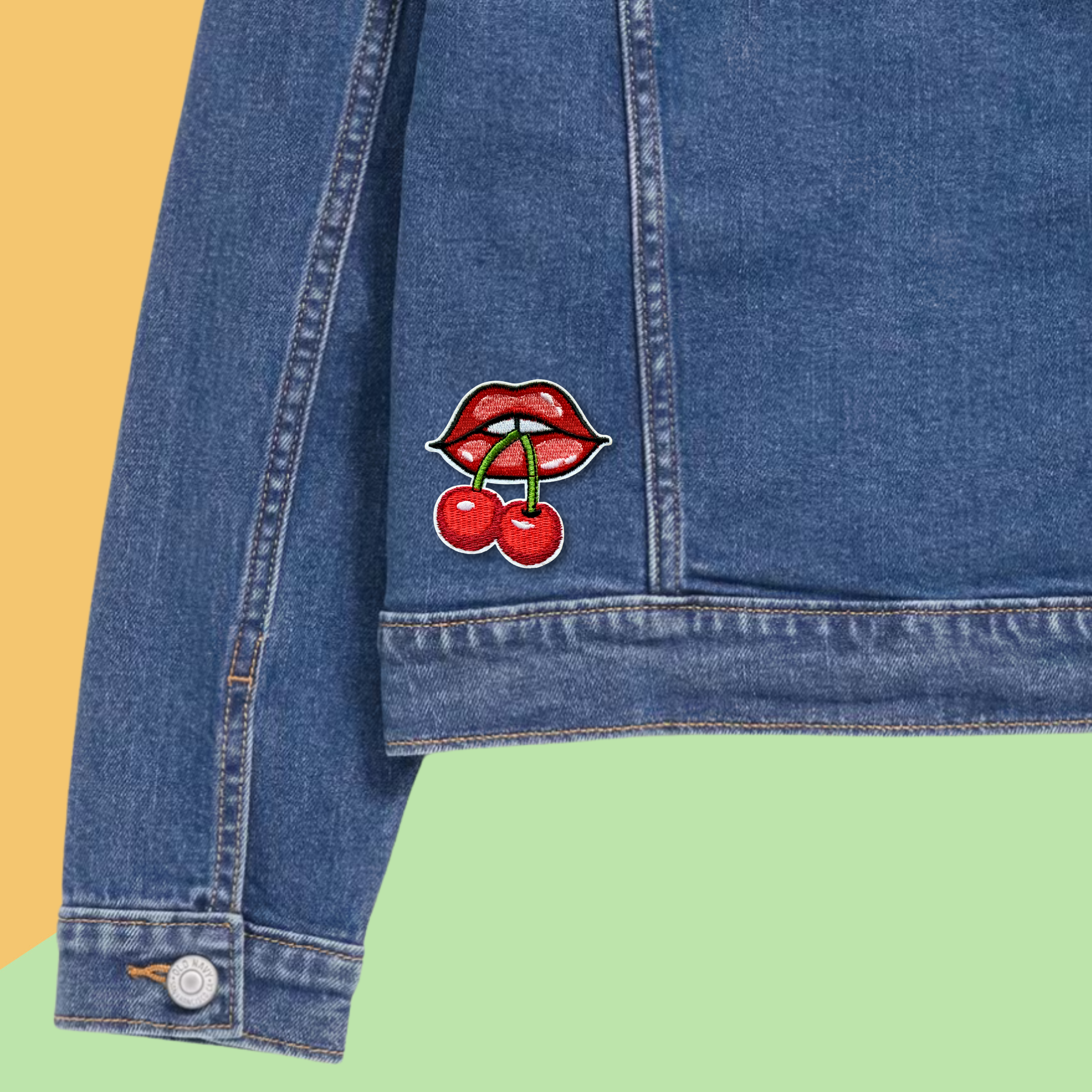 Cherry Lips Iron-On Patch