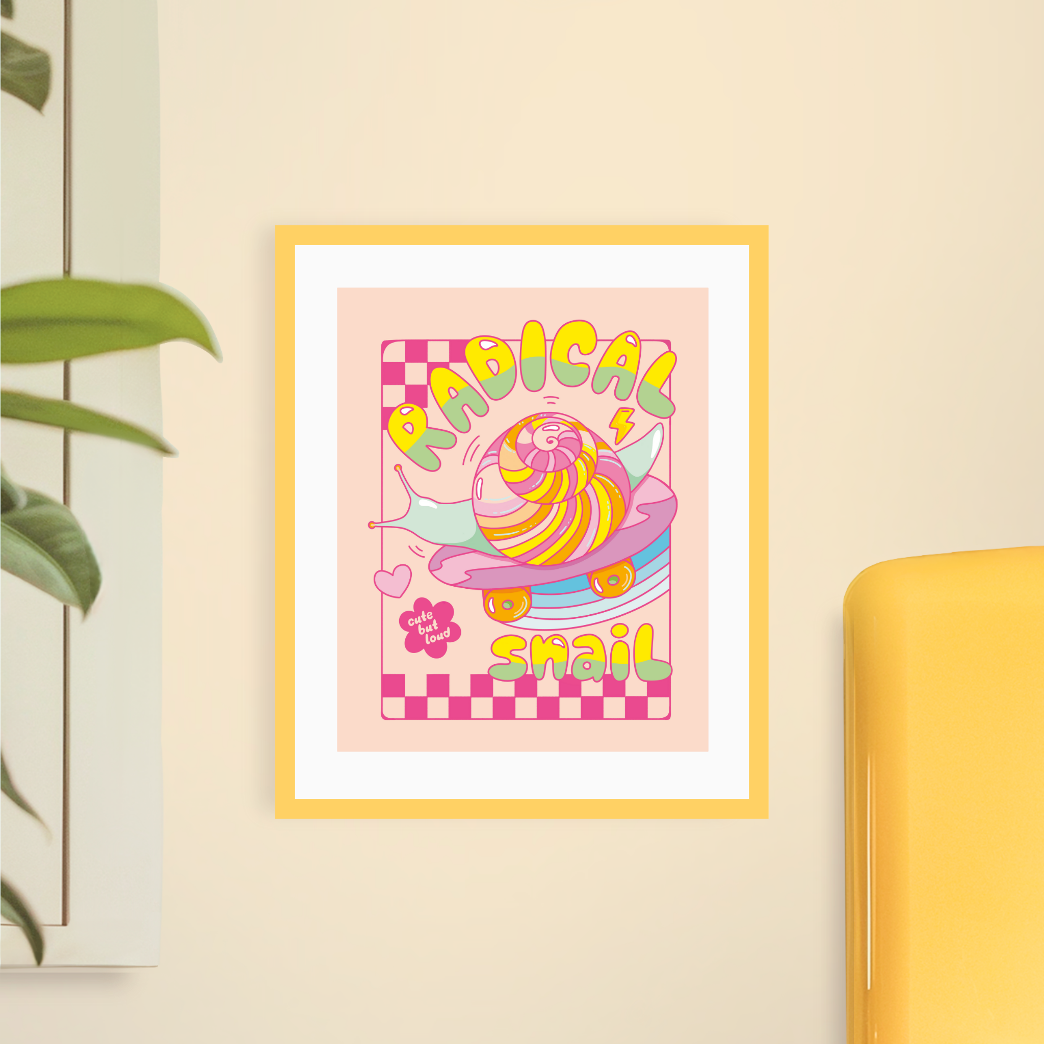 Radical Snail Art Print