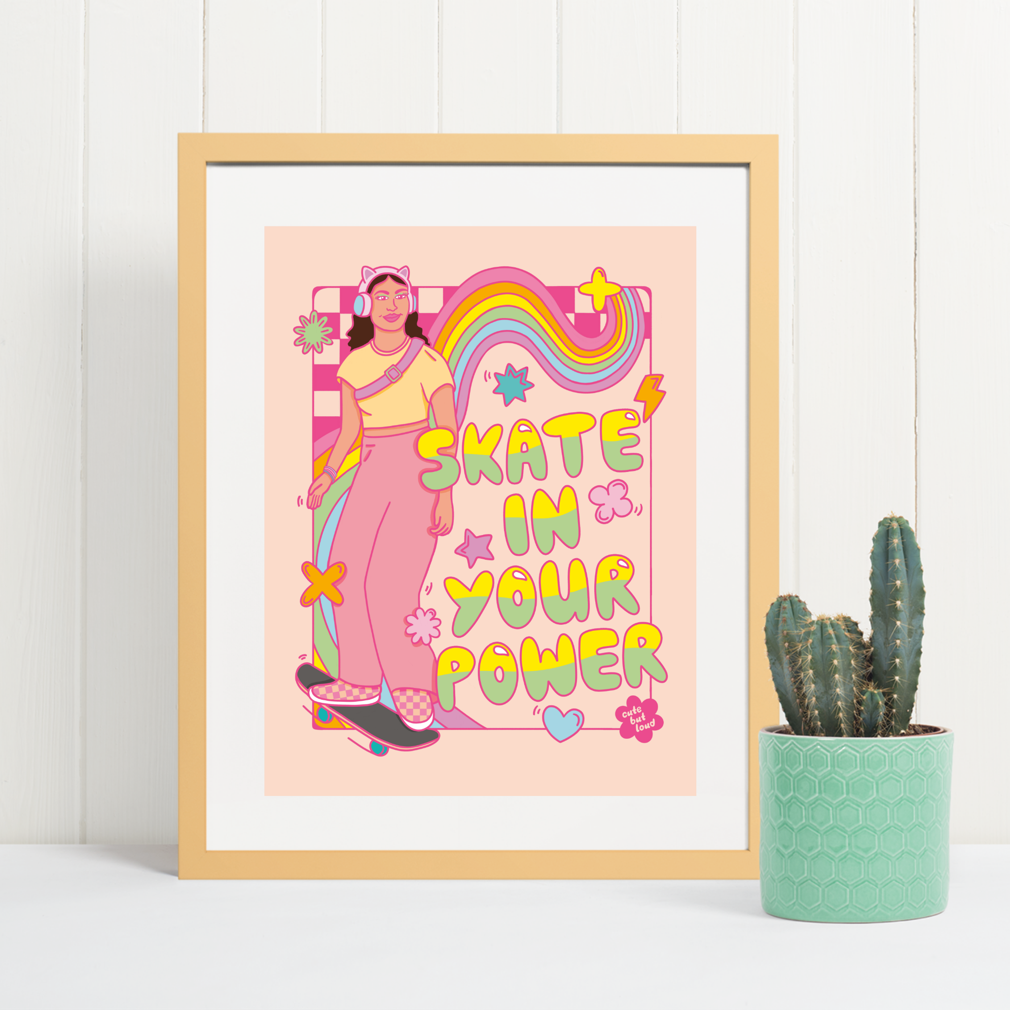 Skate in Your Power Art Print