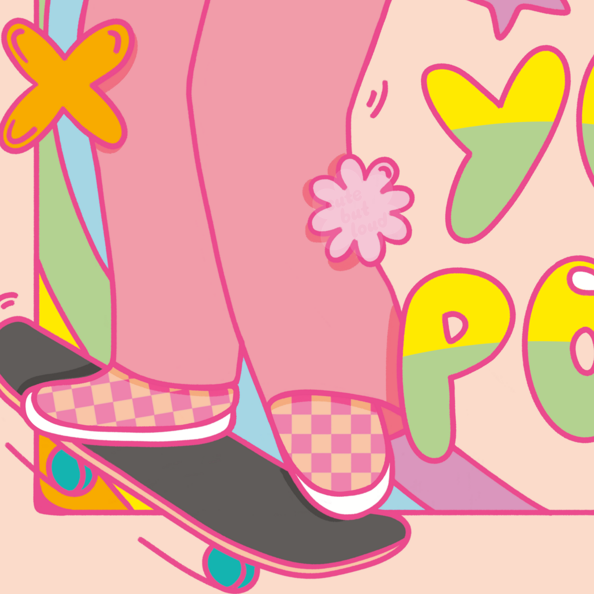 Skate in Your Power Art Print