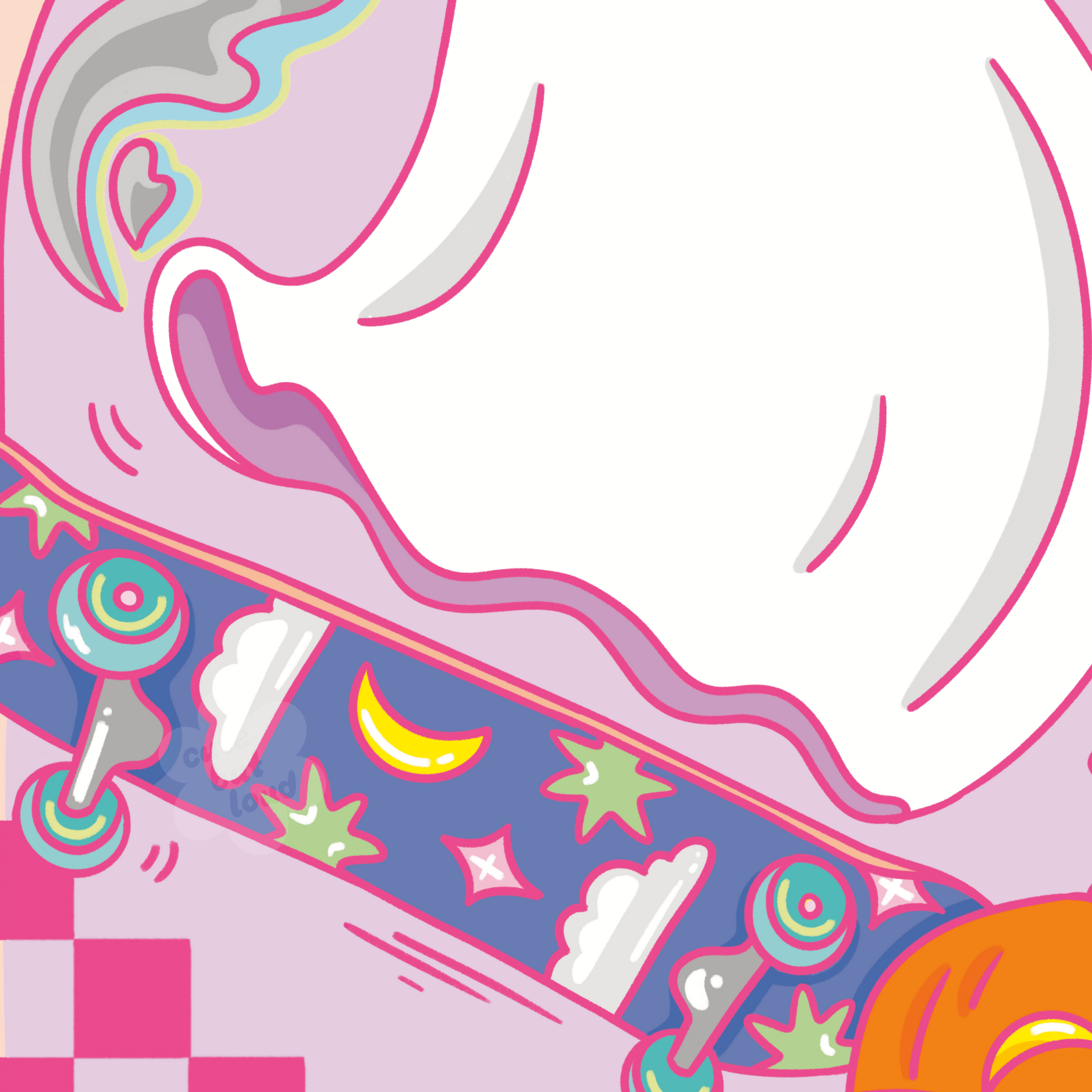 Skateboarding Ghost