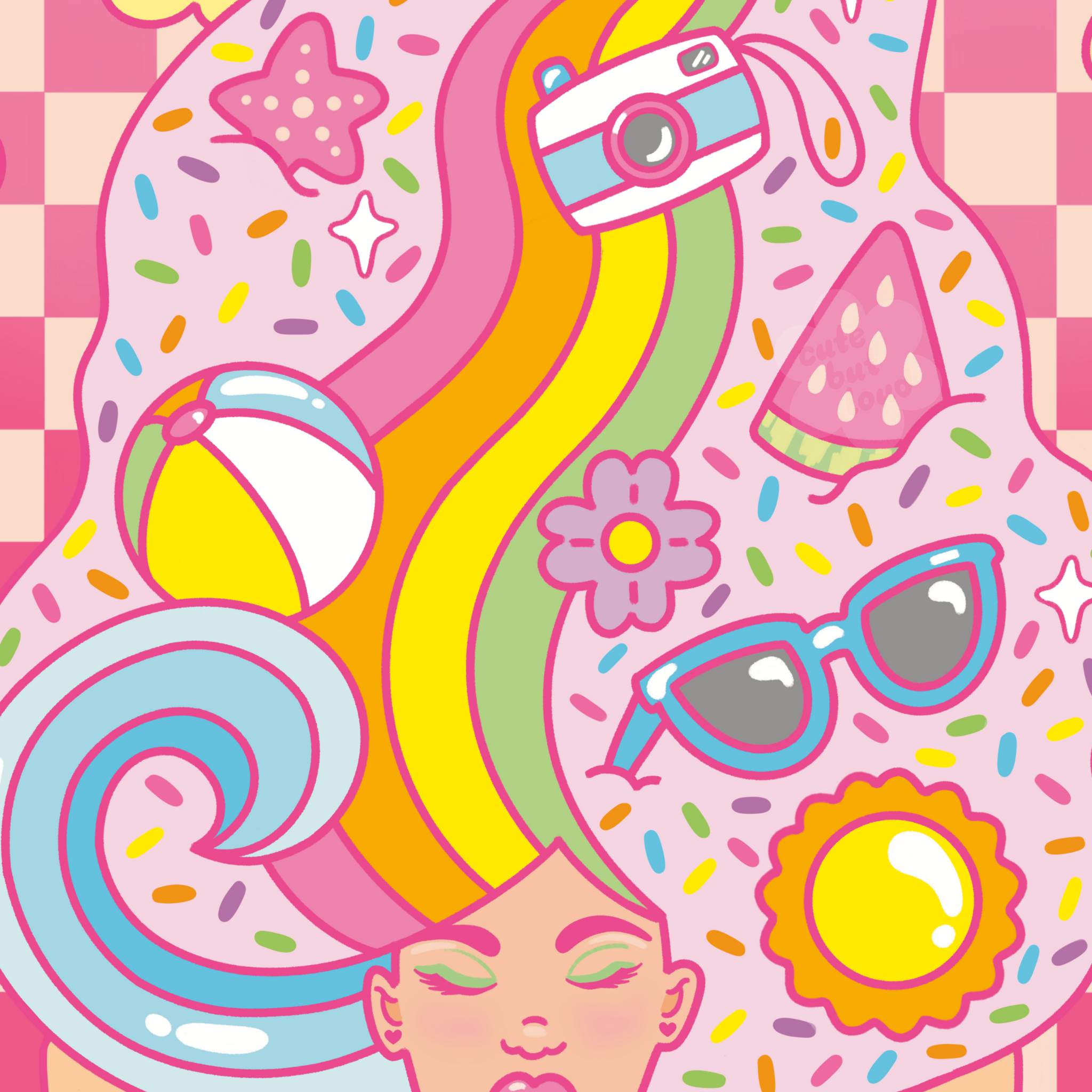 Ice Cream Swirl Art Print