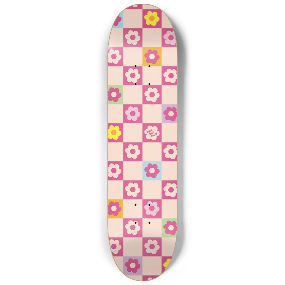 Retro Flowers Skateboard