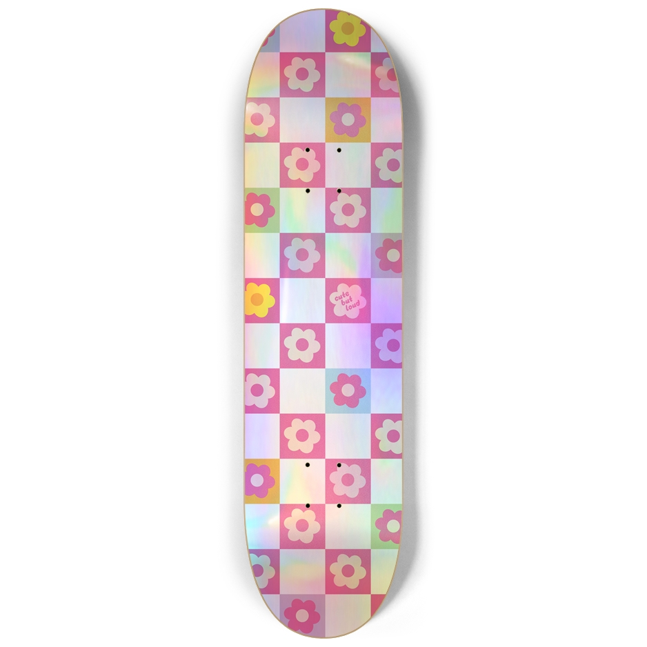 Holographic Retro Flower Deck