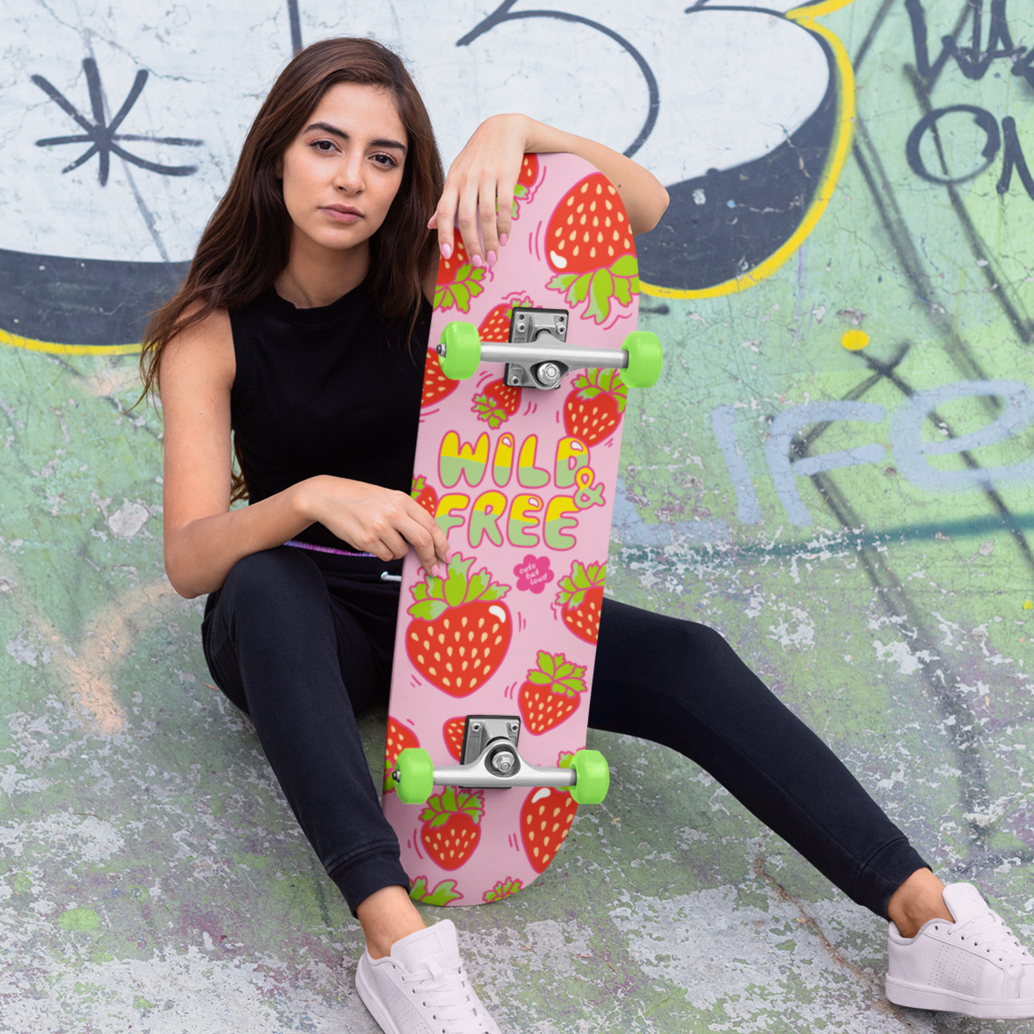Strawberry Skateboard