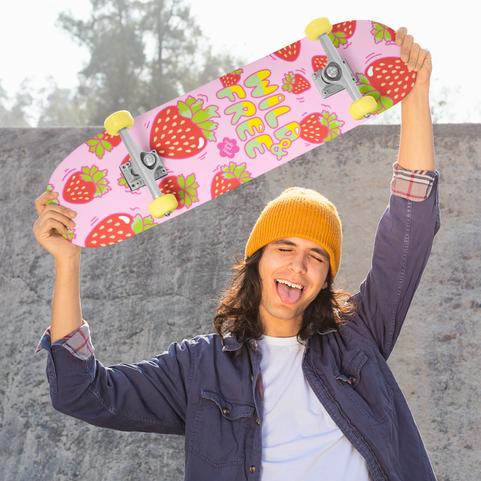 Strawberry Skateboard